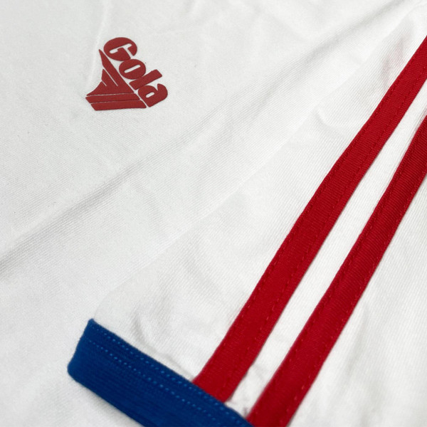 Gola Classics Retro 1990s Binding Stripe Ringer T-shirt in White
