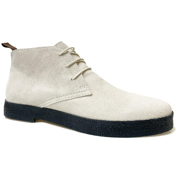 Cisco Suede Chukka Boots in Ice White by Madcap England 