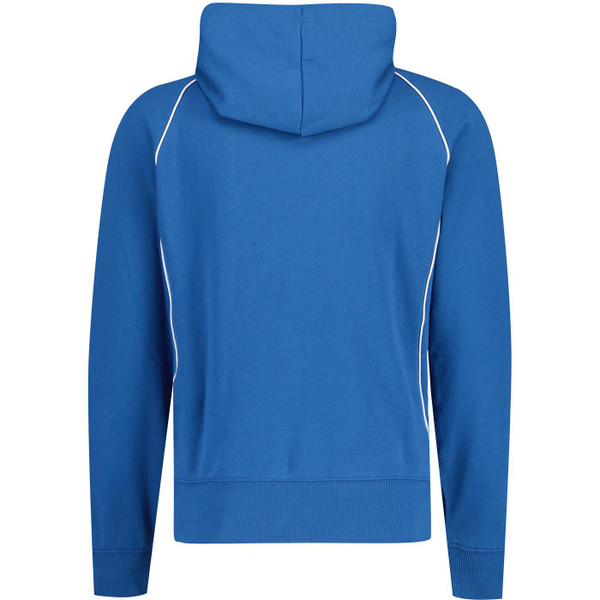 umbro mens contrast piping detail drawstring panelled hoodie blue white