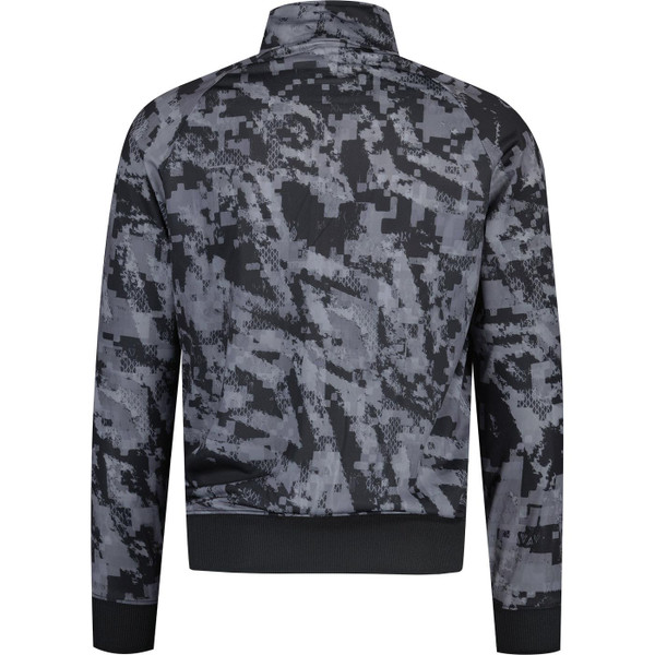 umbro mens retro 80s taped arm zip track jacket black camouglage