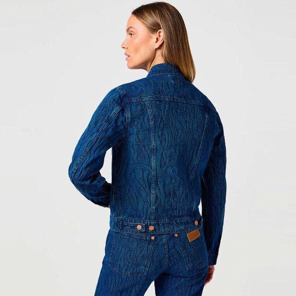 Wrangler Women's Heritage Denim Patterned Jacket in Groovy 112362983
