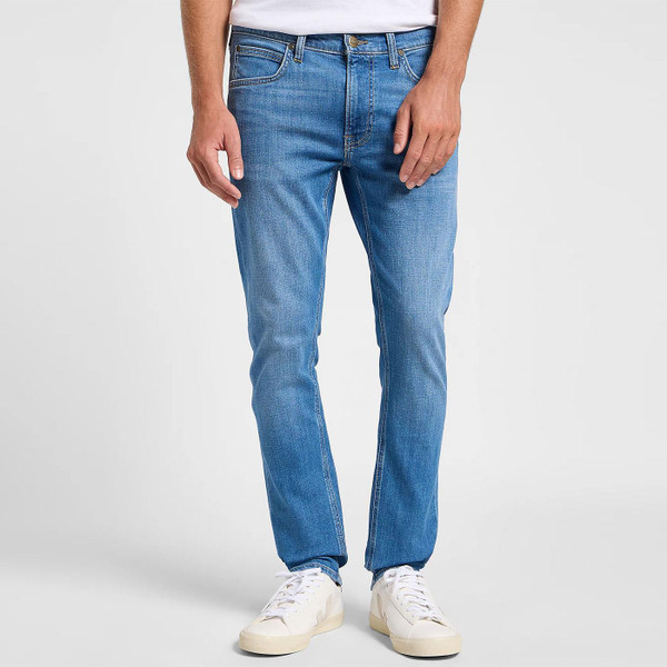 Luke Slim Tapered Low Stretch Denim Jeans by Lee in Silo 112363975