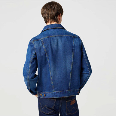 Wrangler Indigo Icons 124MJ Western Jacket in Far Away 112341043