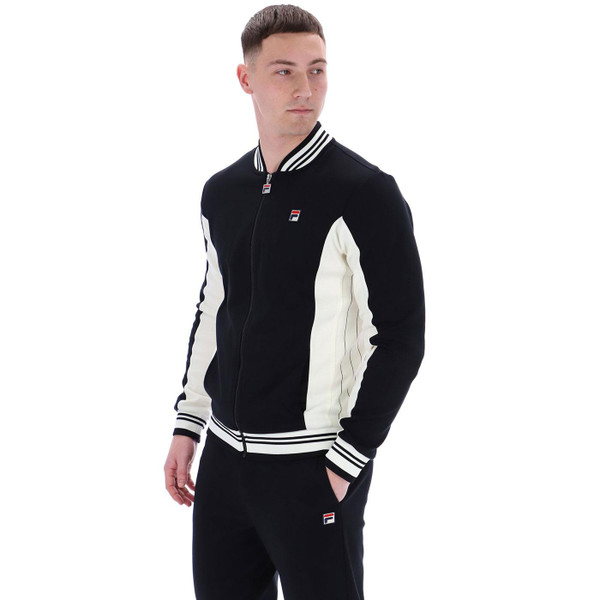 Fila Vintage Settanta Men's Retro 80s Jacket in Black LM161RN1 005
