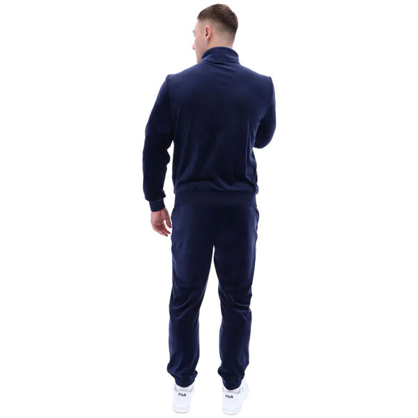 Fila Vintage Irving Retro Velour Track Jacket in Navy SS25MH013 410