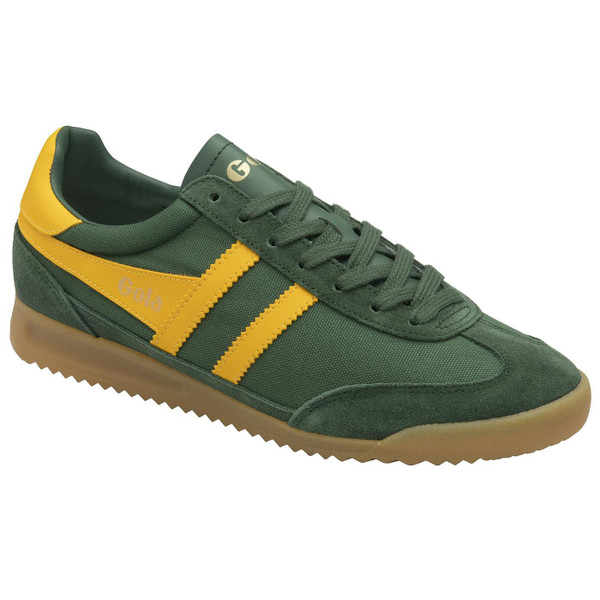 Gola Classics Tornado Men's Retro Trainers in Evergreen and Sun CMB623NY
