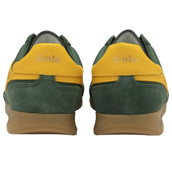 Gola Classics Tornado Retro 90s Trainers in Evergreen and Sun CMB623NY