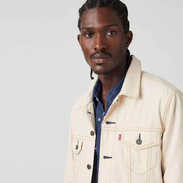 Levi's Denim Trucker Jacket in Longing for Summer Ecru
