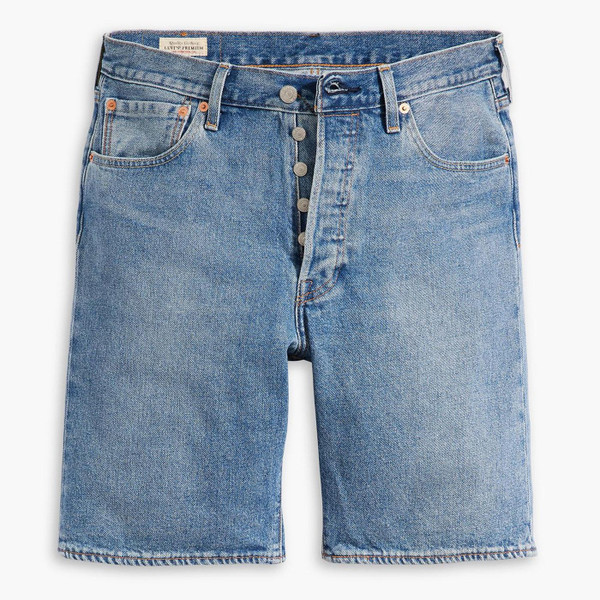 Levi's 501 Original Denim Shorts in 9am On Battery Blue 365120235