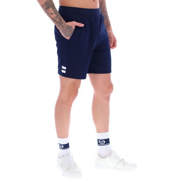 Sergio Tacchini Orion Shorts in Maritime Blue/White STM12137 241 