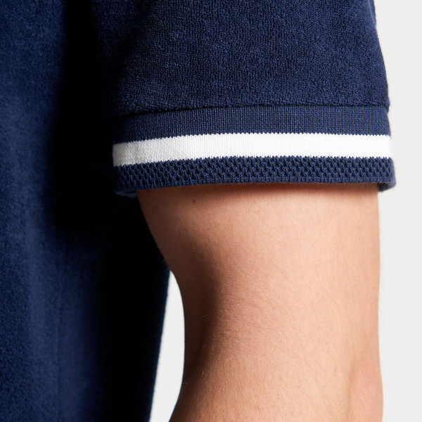 Ben Sherman Towelling Tee in Dark Navy 1012793 025	