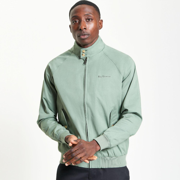 Ben Sherman Mod Harrington Jacket in Pale Khaki 1012350 79