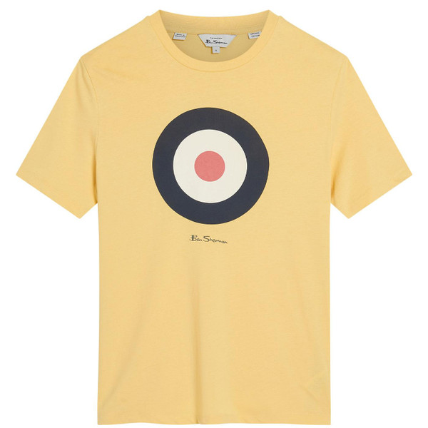 Ben Sherman Mod Target T-Shirt in Corn Yellow