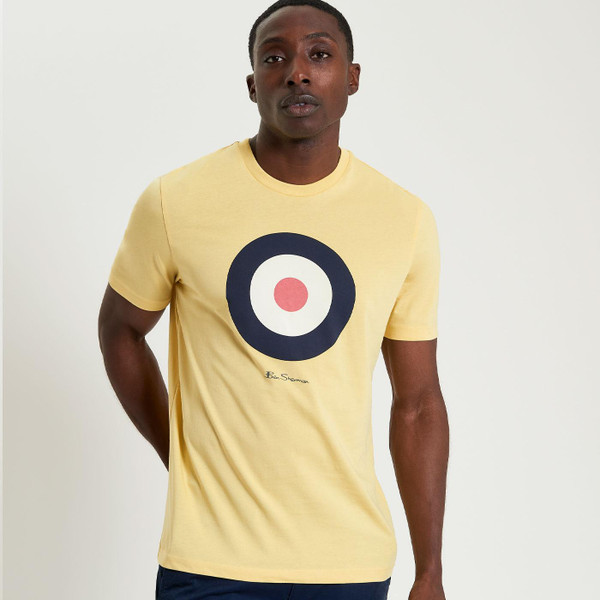 Ben Sherman Mod Target T-Shirt in Corn Yellow	