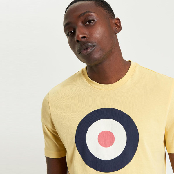Ben Sherman Mod Target T-Shirt in Corn Yellow	