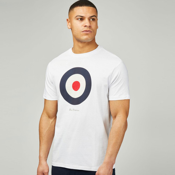Ben Sherman Signature Mod Target Tee in White 1012349 010