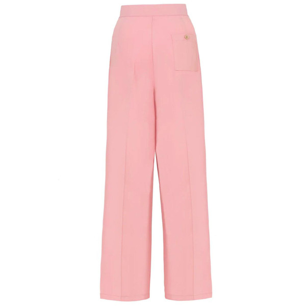 Hell Bunny Giselle Wide Leg Trousers in Pink H50381 