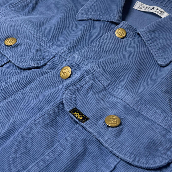 Lois Tejana Retro 70s Needle Cord Western Jacket in Light Blue