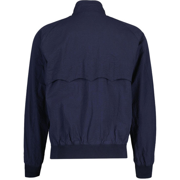Baracuta Seersucker G9 Men's Mod Harrington Jacket in Navy BRCPS1105 309