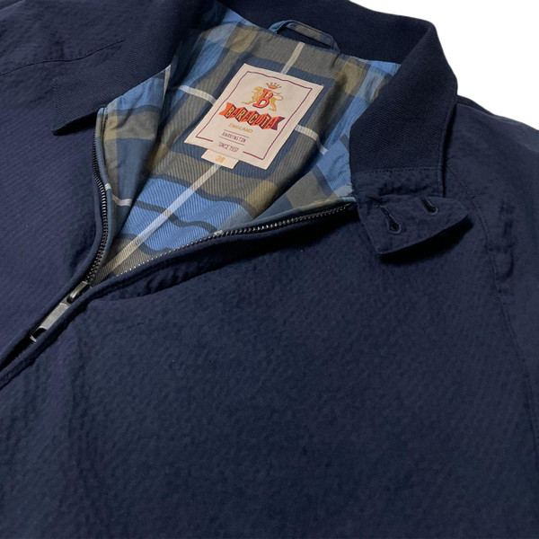 Baracuta Seersucker G9 Men's Jacket in Navy BRCPS1105 309