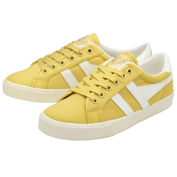 Gola Women's Tennis Mark Cox in Pollen Yellow and White CLA280YW