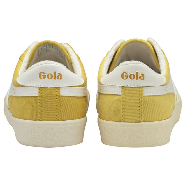 Gola Women's Tennis Mark Cox in Pollen Yellow and White CLA280YW