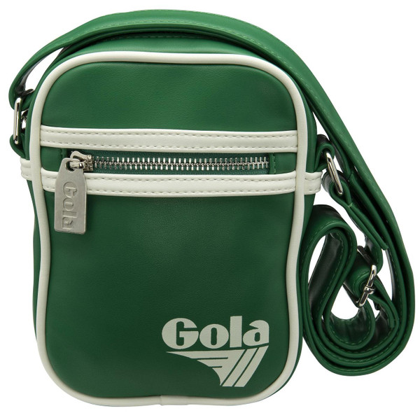 Gola Classics Washington Crossbody Mini Bag in Bottle Green/White CUB976NF