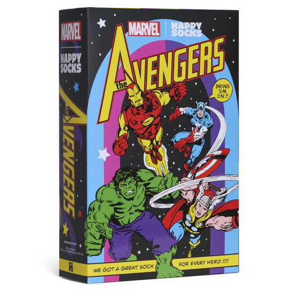 Happy Socks Avengers 6 Pack Socks Gift Set P003595-9000