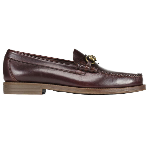 Bass Weejuns Lincoln Pull Up Mod Leather Loafers in Chocolate BA11776 0CH