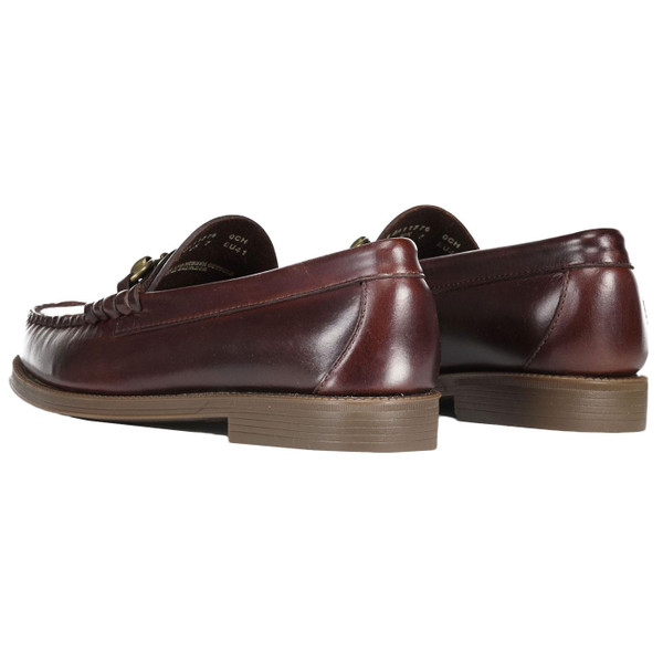 Bass Weejuns Lincoln Pull Up Men's Mod Leather Loafers in Chocolate BA11776 0CH