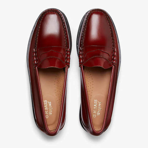 Bass Weejuns Larson Moc Penny Loafer Shoes in Paprika BA11010H 02K