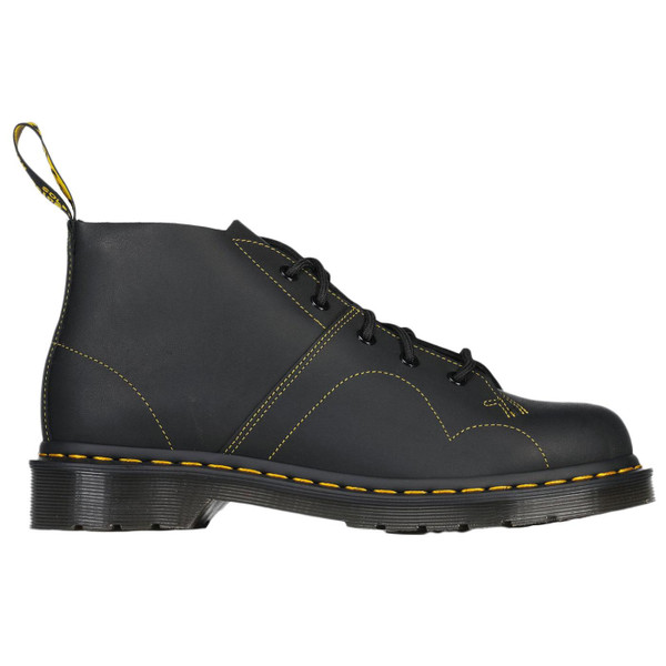 Dr Martens Church Mod Monkey Boots in Black Greasy Leather 41089001