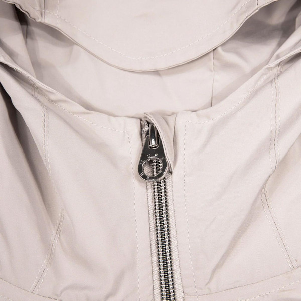Luke Nepal Retro 90s Hooded Technical Jacket in Putty