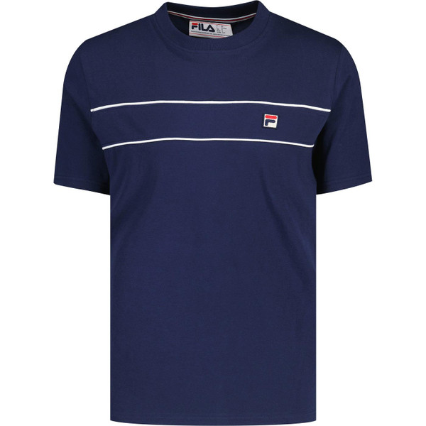 Fila Vintage Williams Piping Tee in Navy SS25MH021 410
