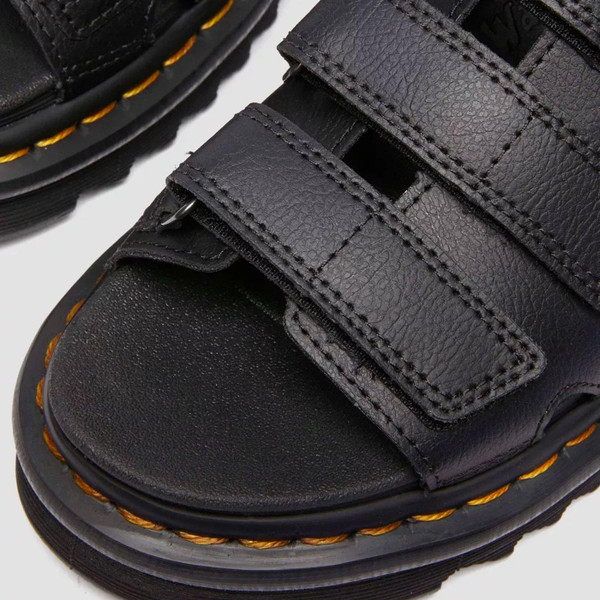 Dr Martens Women's Raine Slide Athena Leather Sandals in Black