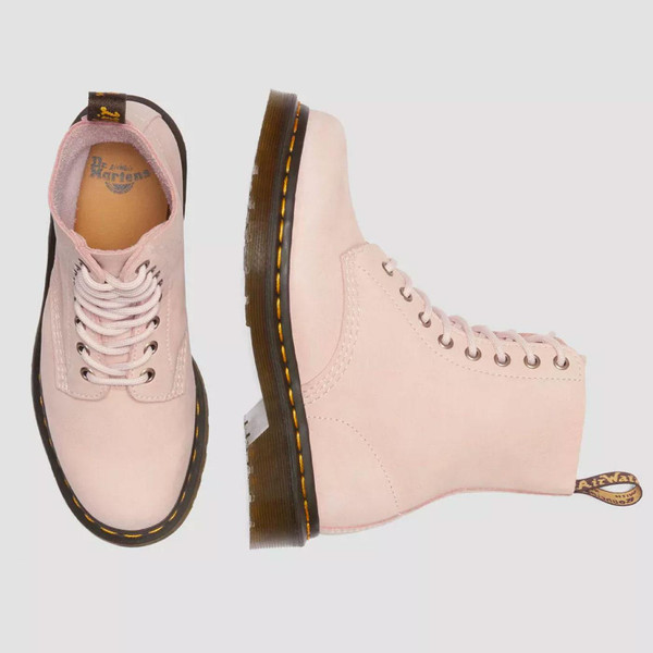 Dr Martens Womens 1460 Pascal nubuck leather boots in Powder Pink