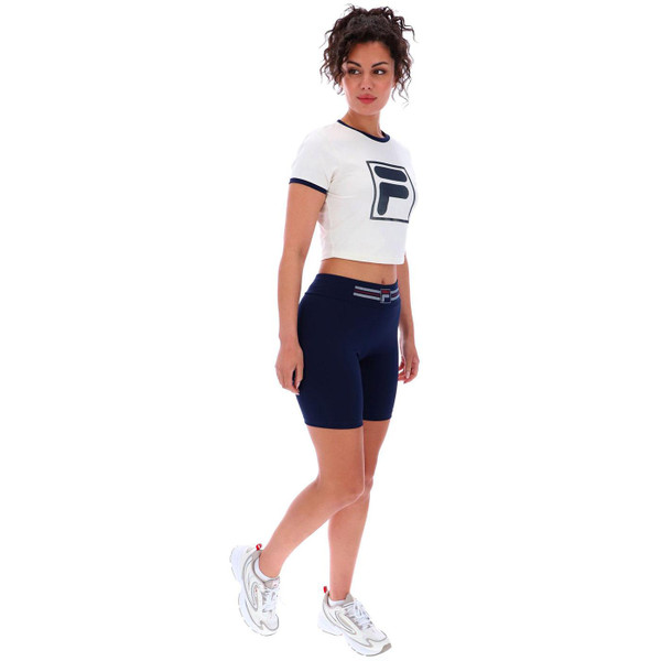 Fila Vintage Women's Jeno Cropped Top in Gardenia White SS25WC002 130
