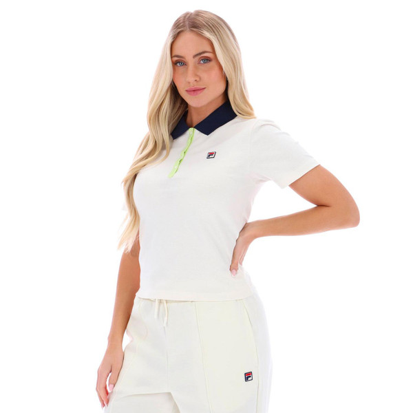 Fila Vintage Women's Juno Polo in Gardenia White SS25WC004 130