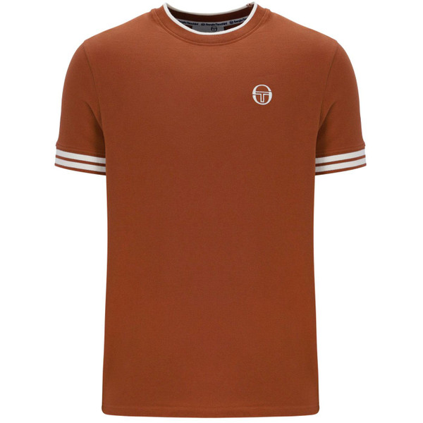 Sergio Tacchini New Iceberg Pique Tee in Mocha Bisque STM12130 839