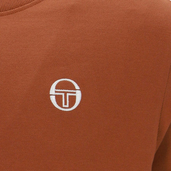 Sergio Tacchini New Iceberg Pique Tee in Mocha Bisque STM12130 839