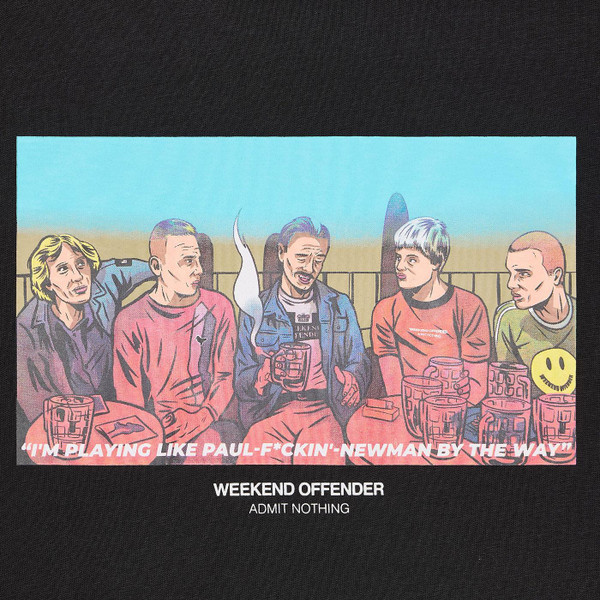 Weekend Offender Crosslands Trainspotting T-shirt in Black