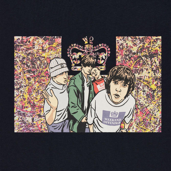 Weekend Offender Number 5 Stones Roses Retro Graphic Print T-shirt