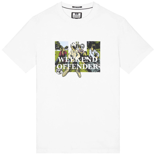Hymns The Verve 90s Britpop T-shirt in White by Weekend Offender 