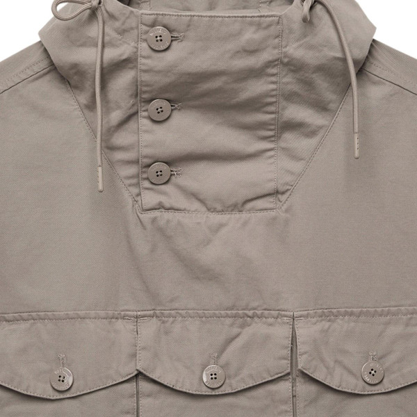 Weekend Offender Kovags Retro Overhead 3 Pocket Technical Jacket in Bark Brown