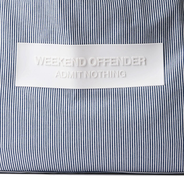 Weekend Offender La Mina Ticking Stripe Denim Twill Tote Bag
