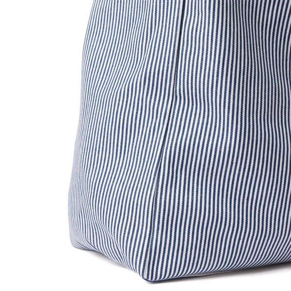 Weekend Offender La Mina Ticking Stripe Retro Denim Twill Tote Bag