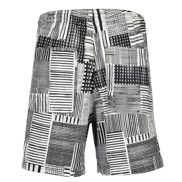 Farah Redwald Archive Print Retro 80s Canvas Shorts in Black F4HSF006