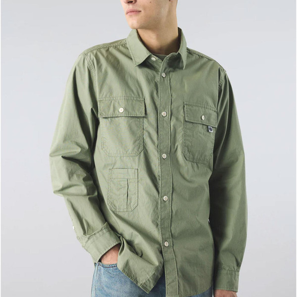 Pretty Green Retro 70s Brentwood Shirt in Green