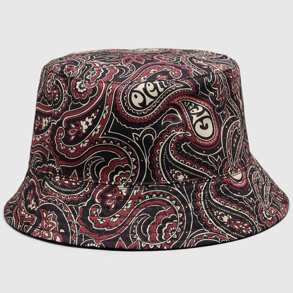 Pretty Green Reversible Paisley Bucket Hat in Black