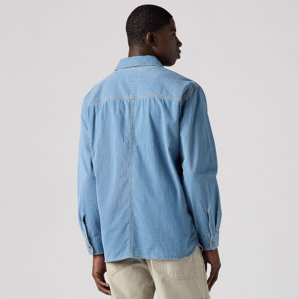 Levi's Auburn Indigo Stripe Chambray Worker Shirt